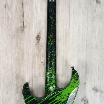 ESP USA Horizon-II Guitar, Ebony Fretboard, EMG 81X / 85X Pickups, Alien Blood Splatter image 5