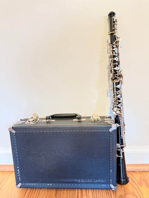 Selmer 123F  Oboe with case and reed. Made In USA image 1