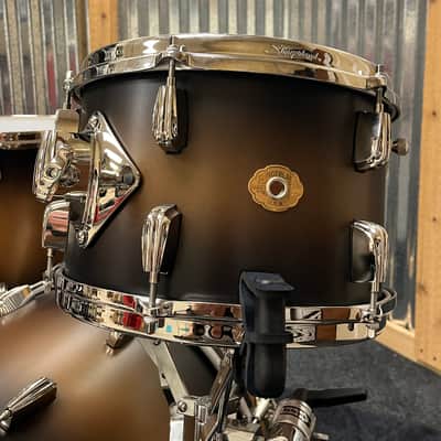 Slingerland Radio King 3-Piece Shell Pack SLKTLSK20N03BQ372 2025 to present - Black and Gold Lacquer image 2