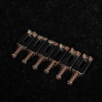 Fender Strat / Stratocaster Saddles 70's Chrome Aged - Relic image 2