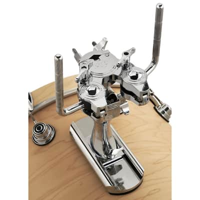 DW DWCP9900BD 9000 Series Bass Drum Double Tom Mount Chrome image 3