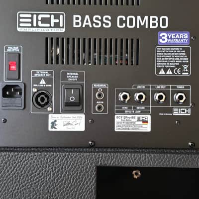 EICH BC112Pro-BE | 500W 1x12 Bass Combo Amplifier | Black Edition image 6