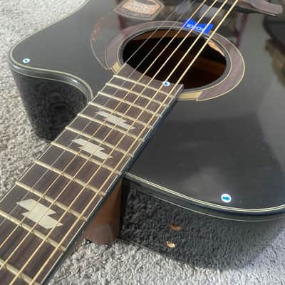 Black Knight 41 Inch Acoustic Guitar, Spruce Top Body, Mahogany Neck, Rosewood Fingerboard image 4