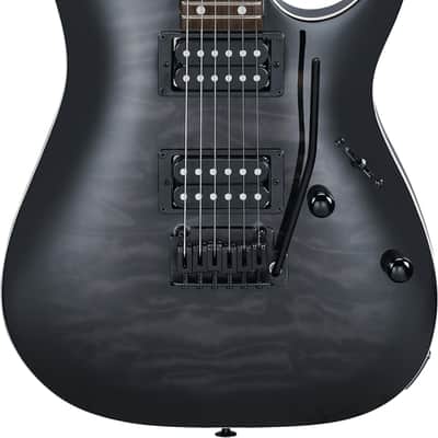 Ibanez GRGA120QA Gio Electric Guitar, Purpleheart Fingerboard, Transparent Black Sunburst image 1