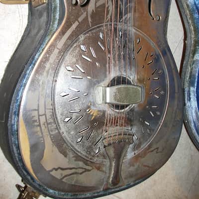 1937 National Style 0 Resonator Nickel-Plated Brass-  Round Neck 14 fret Model- like Keith Richards! image 3