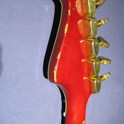 Hagstrom Viking II Deluxe 1968 Cherry Red image 5