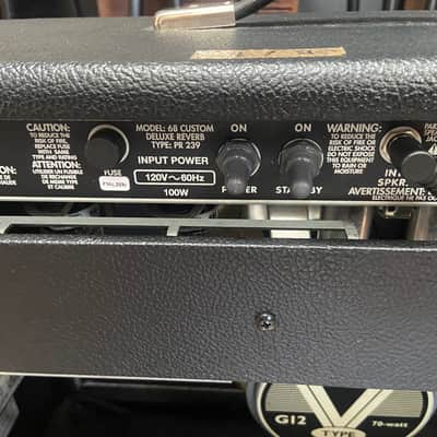 Fender '65 Deluxe Reverb Reissue 22-Watt 1x12" Guitar Combo 1994 - Present - Black image 10
