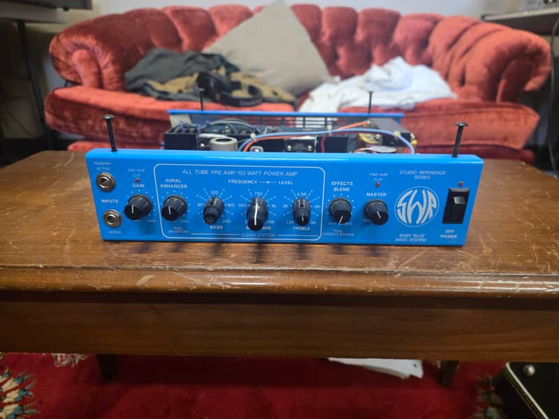 SWR Baby Blue Bass Amplifier Head Working Pre Fender Symar 1990s image 1