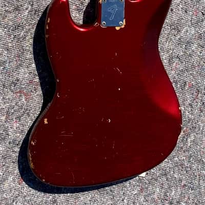 Fender Jazz Bass 1968 - Candy Apple Red - Custom Color - CAR image 11
