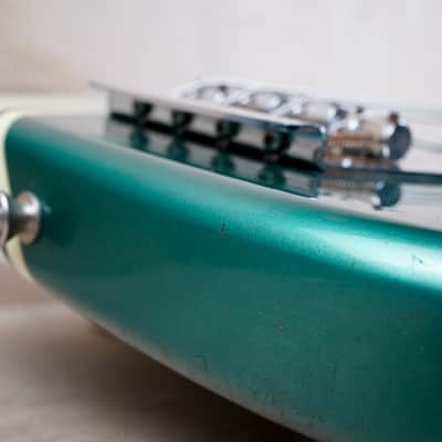 Fender MB-SD/CO Competition Mustang Bass Reissue CIJ 1997 Ocean Turquoise Metallic Japan w/ Bag image 8