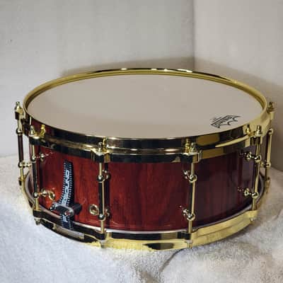 JT Custom Drums 14x5.5" Solid Padauk Stave Snare 2022 Natural image 17