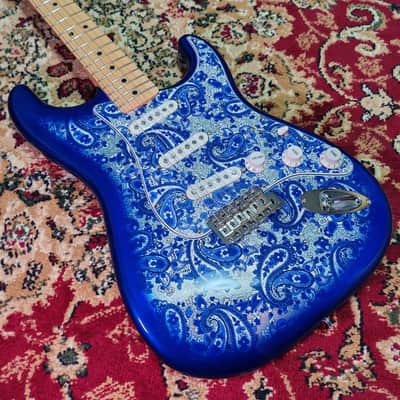*NEW IN BOX* 2025 Fender Japan Limited Edition Indigo Paisley Stratocaster, Fender Flagship Tokyo Store Exclusive Color, MIJ JD25 image 9
