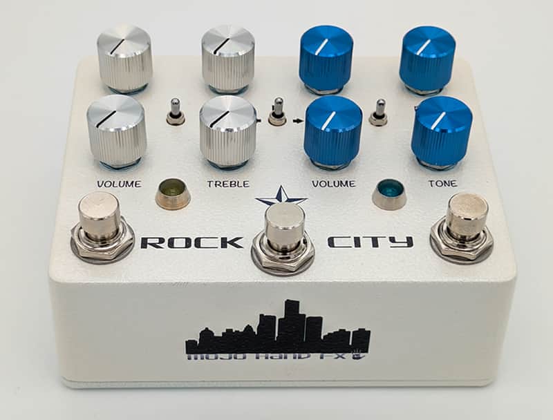 ROCK CITY Dual Overdrive by Mojo Hand FX! "Improved Odessa" with "Pozze" Switching System and Series/Parallel Order Switching! (Check out description!) Standard White Pearl Finish **FREE SHIPPING!!** image 1