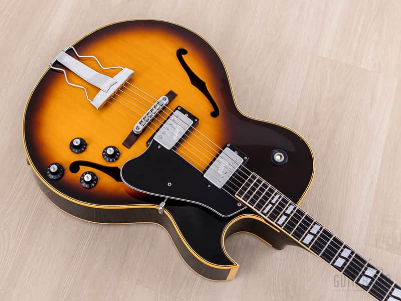 1974 Greco S-55 Vintage Hollowbody Guitar ES-175-Spec Sunburst w