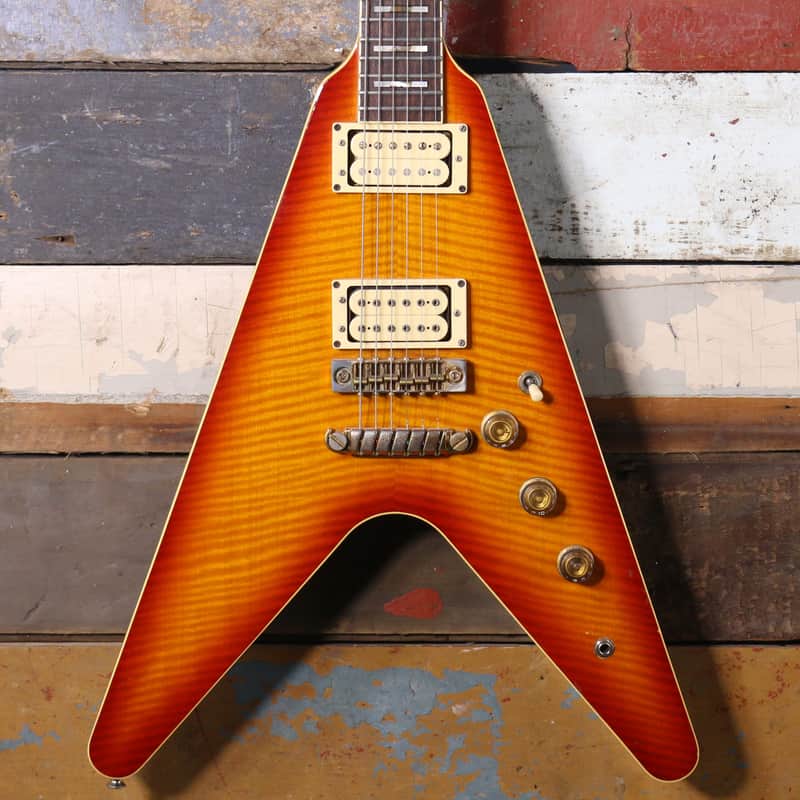 ギター 1982 Ibanez Rocket Roll II Flying V 400 1982 Ibanez Rocket Roll II Flying V Sunburst | Reverb