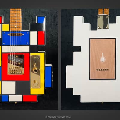 Custom Mondrian Tele by Conner Guitart image 3