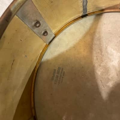 Pre-WWII Riveted Brass 6x13 Drum – Chicago Era Construction – No Extra Holes image 6