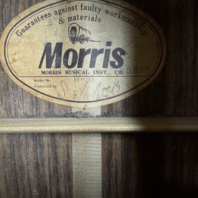 Morris W-30 X-Braced Martin Style Dreadnought  - 1976 image 22
