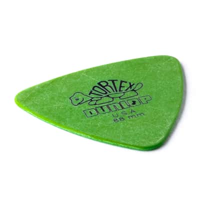 Dunlop .88MM Tortex Triangle Pick 6-Pack, Green image 4