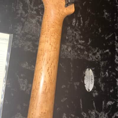 Suhr Custom modern s waterfall burl maple top black limba body image 18