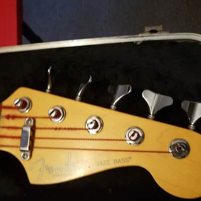 Fender 50th Anniversary American Standard Jazz Bass V 1996 - Candy Apple Red image 8