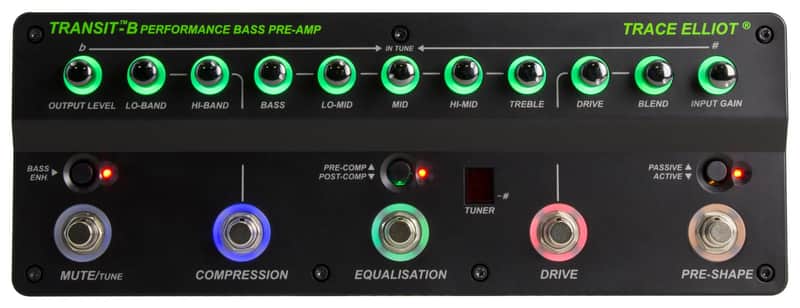 Trace Elliot Transit B Bass Multi-Effect Preamp 2020's- Black image 1