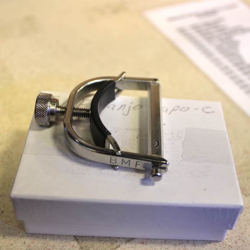BMF Banjo Capo - Hand Made - Non-Radiused image 1