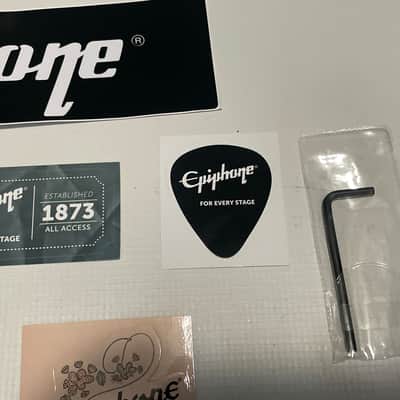 2020's Epiphone SG Les Paul Custom Model Guitar Warranty Brochures, Bumper Stickers, Case Candy, etc. image 7