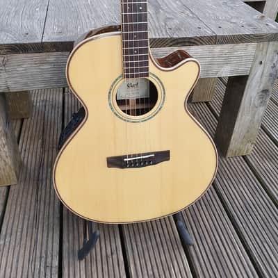 Cort AS-S5 NAT, Vollmassive Mini Jumbo Westerngitarre mit Fishman Preamp image 7