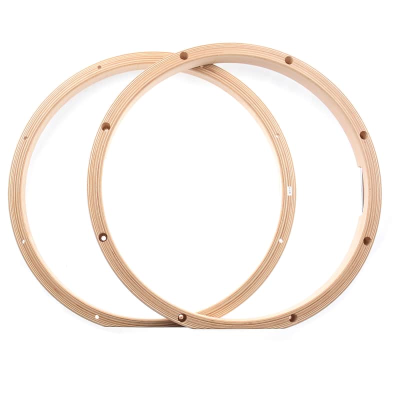 Yamaha VH-1408S 14” Vintage Maple 8-Lug Wood Snare Drum Hoops (Pair) image 1