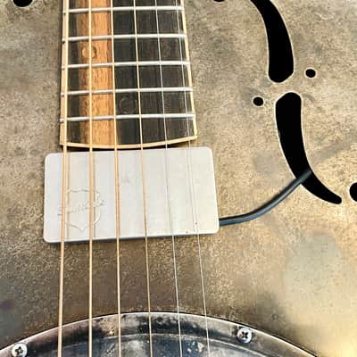 Mule Single Cone Steel Resonator Guitar w/National Thinline Pickup - Rare and Superb!! image 22