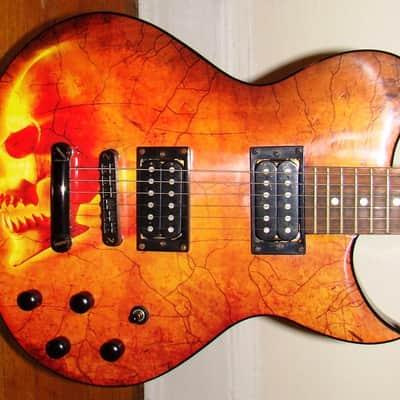 Washburn WI16 G12 Idol Solar Skull - Rare Guitar image 2