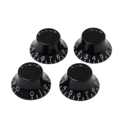 Gibson PRHK-010  Black Top Hat Knobs - 4 pack image 1