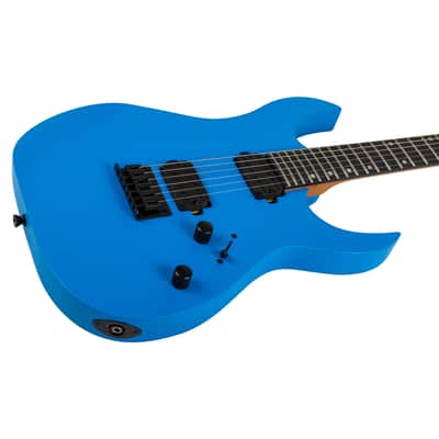 Spira S-400 MBL Electric Guitar, Satin Blue image 5