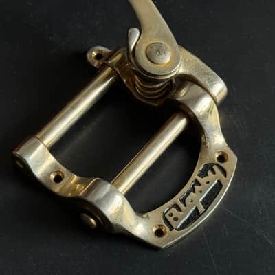 Bigsby B5 horseshoe vibrato tailpiece c 1970’s - Gold original vintage USA Gibson Les paul sg custom image 2
