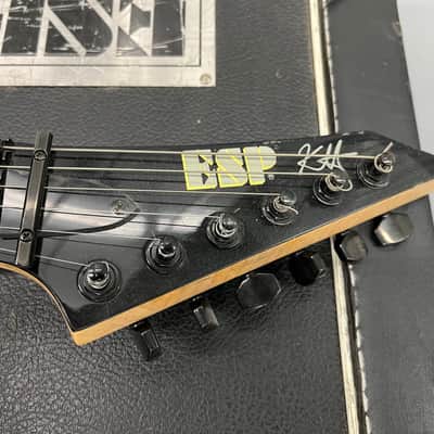 RARE!!! ESP KH-2 KH2 Kirk Hammett Signature Kiso CUSTOM SHOP 1998 Black COA Case Japan_12.1 image 6