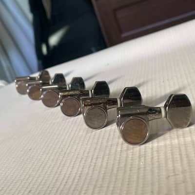 2000's Korean Era Ibanez RG & S Series Cosmo Black Tuning Pegs Tuners 6 In LIne image 1