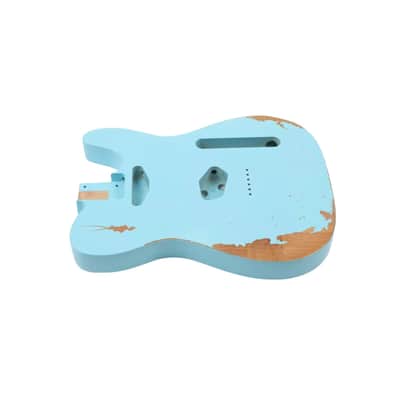 Finished Telecaster Body - Relic Sonic Blue image 12