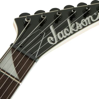 Jackson JS Series Rhoads JS32T Amaranth FB White with Black Bevels image 7