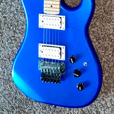Kramer Pacer Classic electric guitar Floyd rose blue image 1