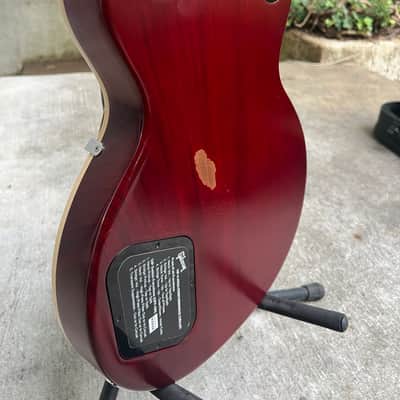 Gibson Les Paul Traditional Pro V Satin Mahogany Top 2020 - Satin Wine Red image 20