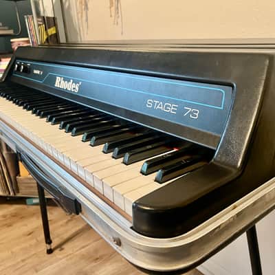 Rhodes Mark V Stage 73 73-Key Electric Piano 1984 Black image 4