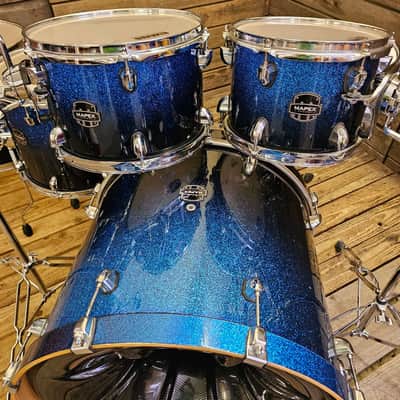Drum Kit Acoustic Mapex Armory, Photon Blue Inc Snare Drum USED! RKPHT010826 image 3