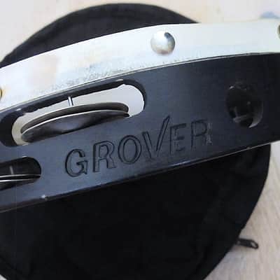 Grover 10" Tambourine Double-Row German Silver Jingles with Bag image 4