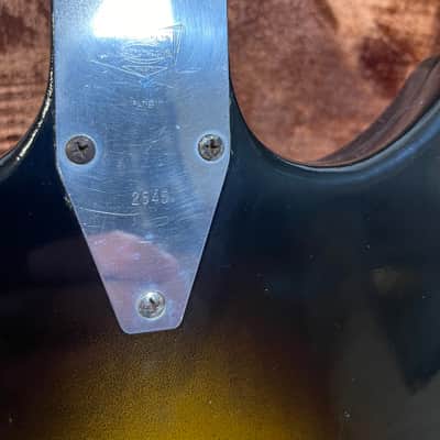 Super Rare 1965 Micro-Frets Signature In Sunburst Finish Special Ordered "Nashville" Custom Headstock image 4