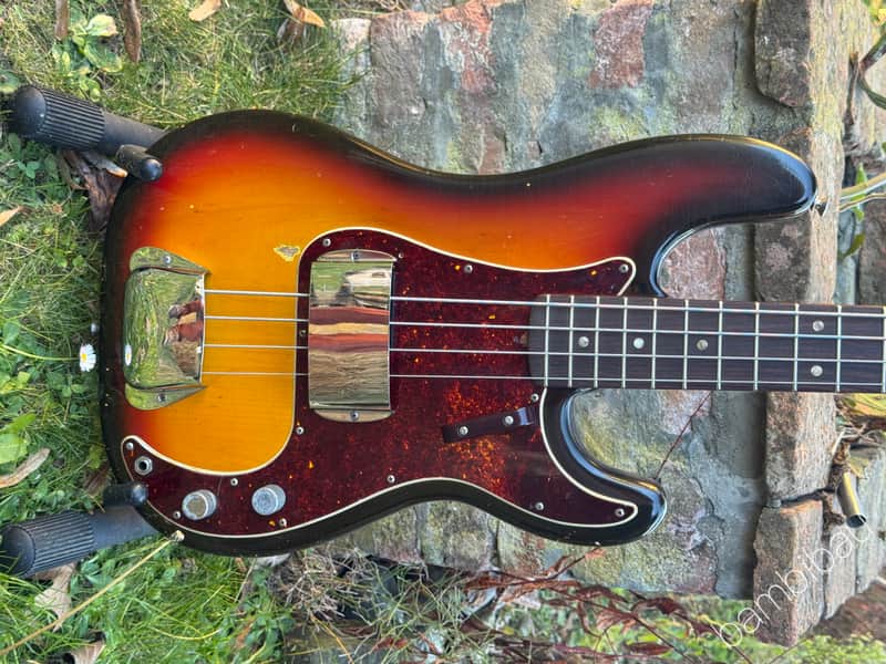 1969 Fender Precision Bass - Sunburst - Great Player OHSC image 1