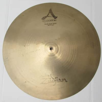 Zildjian A Custom 20" Flat Top Ride Cymbal 2268 Grams Good Condition image 2