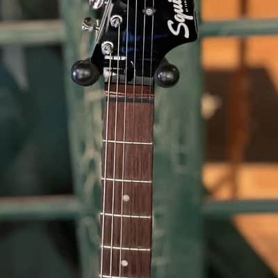 Squier Paranormal Strat-o-Sonic SS Electric Guitar in Transparent Crimson Red image 8