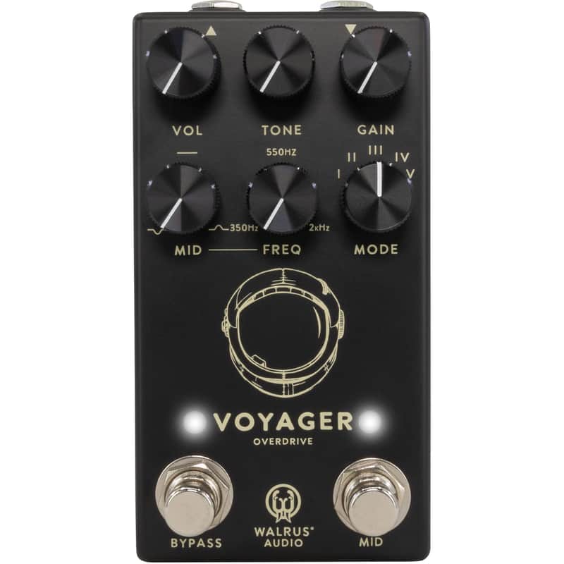 Walrus Audio Voyager MKII Preamp Overdrive Pedal, Black image 1