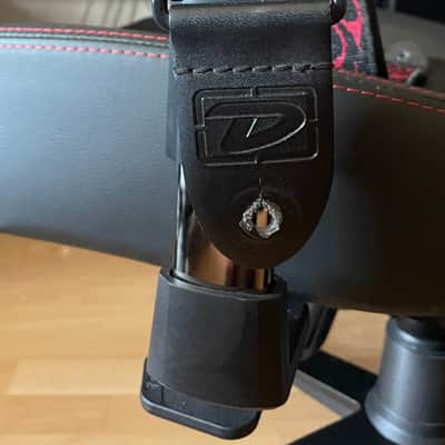 Dunlop D38-11RD Classic Woven Strap 2010s - Flambe Red image 1